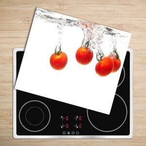 Tagliere in vetro temperato Pomodori sott'acqua 60x52 cm