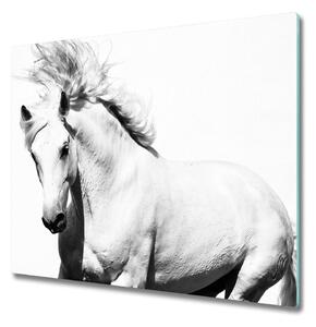 Tagliere in vetro Cavallo bianco 60x52 cm