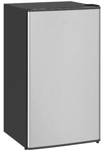 HOMCOM Frigorifero da 91L con Termostato Regolabile, Frigo Piccolo con Ripiani Regolabili e Cassetto, Argento | Aosom Italy