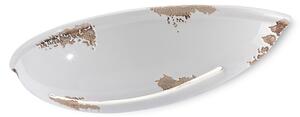 Applique Vintage Ceramica Bianca 1 Luce R7S