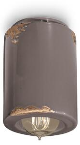 Plafoniera Vintage Ceramica Tortora 1 Luce E14