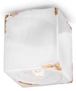 Plafoniera Vintage Ceramica Bianca 1 Luce E27