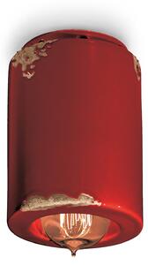 Plafoniera Vintage Ceramica Bordeaux 1 Luce E14