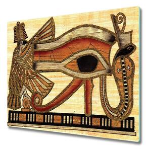 Tagliere in vetro temperato Papiro egiziano Eye 60x52 cm