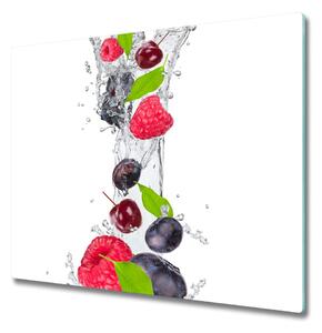 Tagliere in vetro Frutta e acqua 60x52 cm