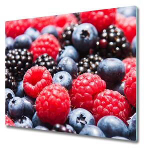 Tagliere in vetro temperato Frutti forestali 60x52 cm