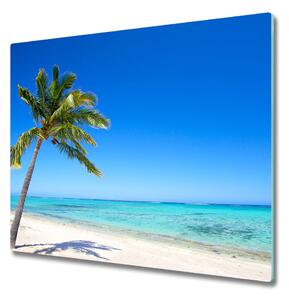 Tagliere in vetro Spiaggia tropicale 60x52 cm