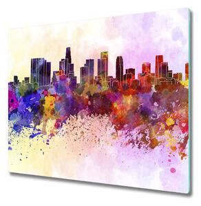 Tagliere in vetro Colori di Los Angeles 60x52 cm