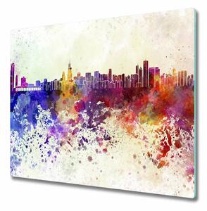 Tagliere in vetro Colorful Chicago 60x52 cm