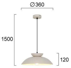 Lampadario a sospensione con cavo SUPERB 1xE27/40W/230V beige