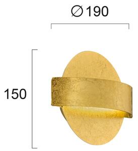 Lampada da parete LED KOBEN LED/11W/230V oro