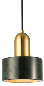 Lampadario a cavo MARBLE 1xE27/60W/230V oro/verde/decorazione effetto marmo
