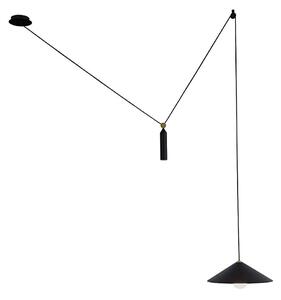 Lampadario a sospensione con cavo ALTO 1xE27/60W/230V nero