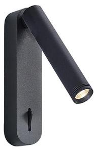 Faretto da parete orientabile a LED ABRIEL LED/6W/230V, nero