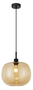 Lampadario sospeso con cavo ALAN 1xE27/40W/230V, finitura beige fumé/nero