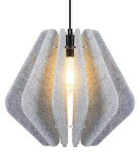 Lampada a sospensione con cavo MARGARET 1xE27/40W/230V grigio