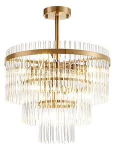 Lampadario su asta SABRINA 7xE14/40W/230V oro