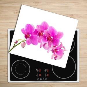 Tagliere in vetro Orchidea rosa 60x52 cm