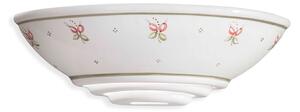 Applique Classica Trieste Bianco Decorato Filo Verde 1 Luce E27