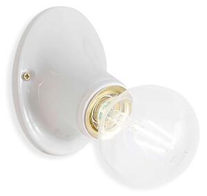 Applique Classica Trieste Bianco Lucido 1 Luce E27