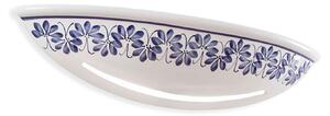 Applique Classica Trieste Bianco Decorato Filo Marrone 1 Luce R7S
