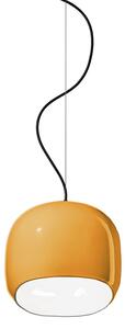 Sospensione Piccola Vintage Decò Ayrton Ceramica Giallo 1 Luce E27