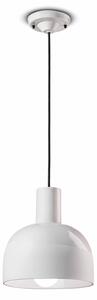 Lampadario Vintage Decò Caxixi Ceramica Bianco Grezzo 1 Luce E27