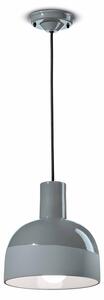 Lampadario Vintage Decò Caxixi Ceramica Grigio Castello 1 Luce E27