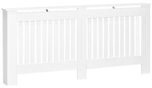 HOMCOM Copritermosifone in Legno MDF per Calorifero 172 x 19 x 81cm Bianco|Aosom