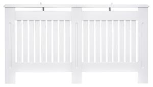 HOMCOM Copritermosifone in Legno MDF per Calorifero 152 x 19 x 81cm Bianco|Aosom