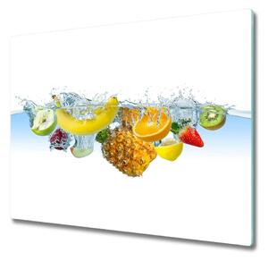 Tagliere in vetro Frutta sott'acqua 60x52 cm