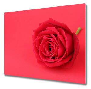 Tagliere in vetro Rosa rossa 60x52 cm