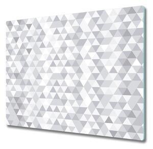 Tagliere in vetro Triangoli grigi 60x52 cm
