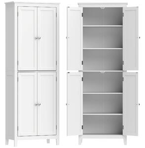 HOMCOM Mobile Bagno Alto 170 cm da Terra con Ripiani Regolabili | Aosom Italy