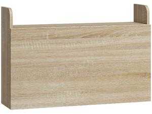 HOMCOM Scrivania da Parete, Tavolo Pieghevole con Ripiani Salvaspazio per Casa e Ufficio, 77 x 20 x 51 cm | Aosom Italy