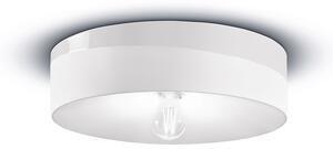 Plafoniera Grande Vintage Decò Pi Ceramica Bianco Grezzo 1 Luce E27
