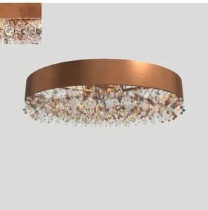 Masiero Olà PL6 90 plafoniera 90cm con pendenti colorati
