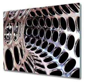 Tagliere in vetro Tunnel metallico 60x52 cm