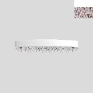 Masiero Olà PL4 OV 100 LED plafoniera ovale con pendenti colorati