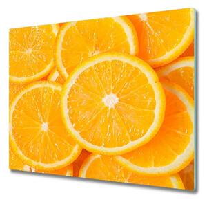 Tagliere in vetro Fette d'arancia 60x52 cm