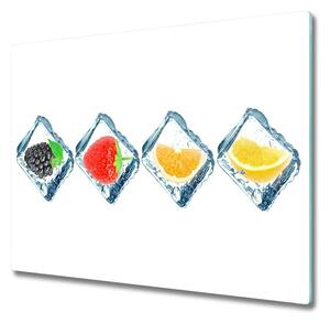 Tagliere in vetro temperato Frutta in cubetti 60x52 cm