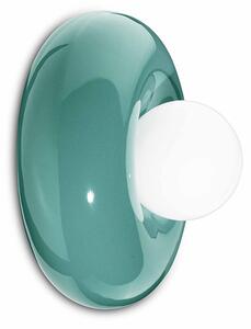 Applique Vintage Decò Bumbum Ceramica Turchese 1 Luce G9