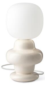 Applique Vintage Decò Copacabana Ceramica Bianca 1 Luce E27