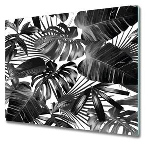 Tagliere in vetro Foglie tropicali 60x52 cm