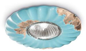 Spot Vintage Ceramica Azzurra 1 Luce Gu10 12Cm