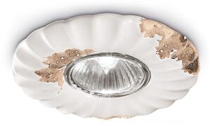 Spot Vintage Ceramica Bianca 1 Luce Gu10 12Cm