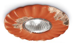 Spot Vintage Ceramica Arancio 1 Luce Gu10 12Cm