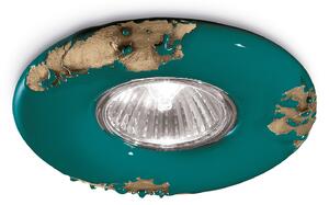 Spot Vintage Ceramica Verde 1 Luce Gu10 11Cm