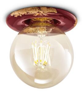 Spot Vintage Ceramica Bordeaux 1 Luce E27 11Cm