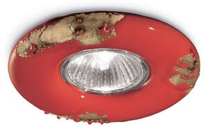 Spot Vintage Ceramica Rossa 1 Luce Gu10 11Cm